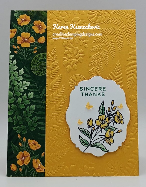 Stampin' Up! Fern & Flora Sincere Thanks 2 creativestampingdesigns.com