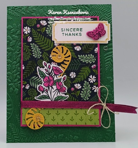Stampin' Up! Fern & Flora Thanks 2 creativestampingdesigns.com