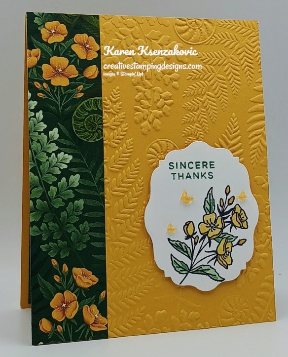 Stampin' Up! Fern & Flora Sincere Thanks 3 creativestampingdesigns.com