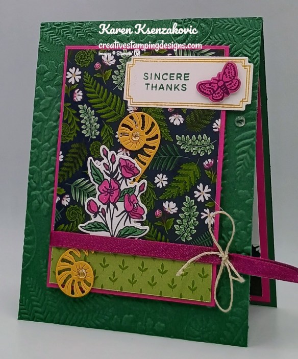 Stampin' Up! Fern & Flora Thanks 4 creativestampingdesigns.com