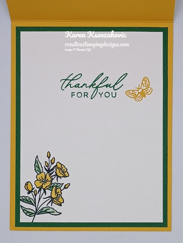 Stampin' Up! Fern & Flora Sincere Thanks 5 creativestampingdesigns.com