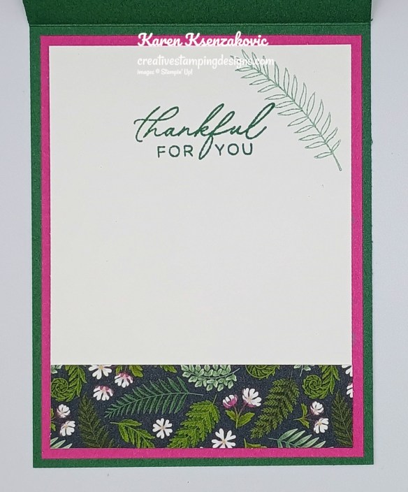 Stampin' Up! Fern & Flora Thanks 5 creativestampingdesigns.com
