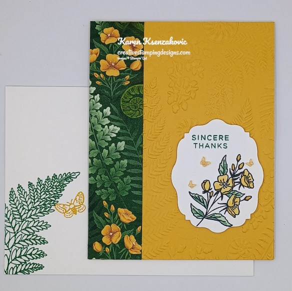 Stampin' Up! Fern & Flora Sincere Thanks 6 creativestampingdesigns.com