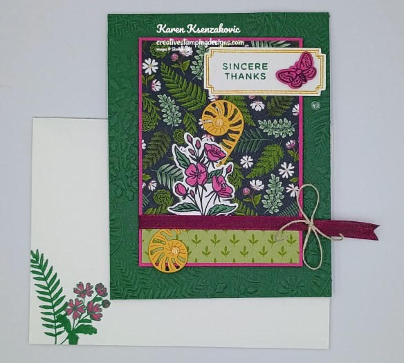 Stampin' Up! Fern & Flora Thanks 6 creativestampingdesigns.com