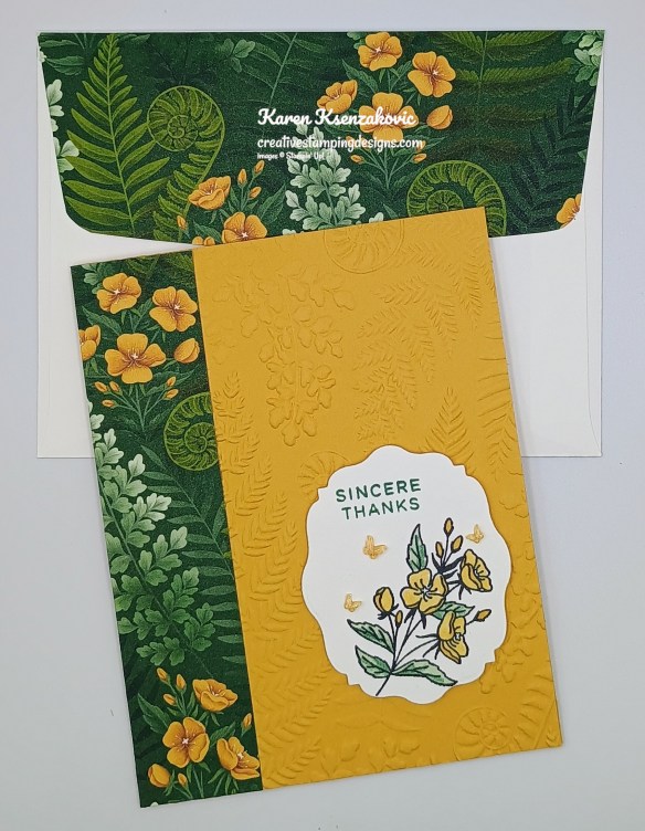 Stampin' Up! Fern & Flora Sincere Thanks 7 creativestampingdesigns.com