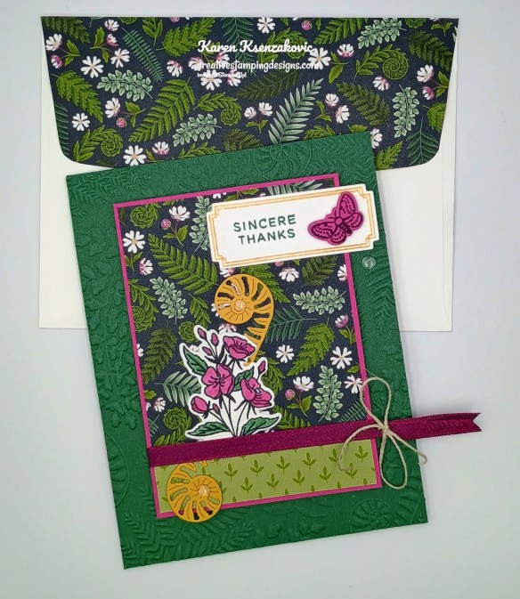 Stampin' Up! Fern & Flora Thanks 7 creativestampingdesigns.com