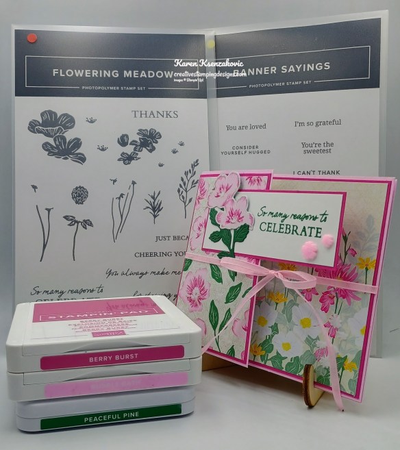 Stampin' Up! Flowering Meadow Fun Fold 1 creativestampingdesigns.com