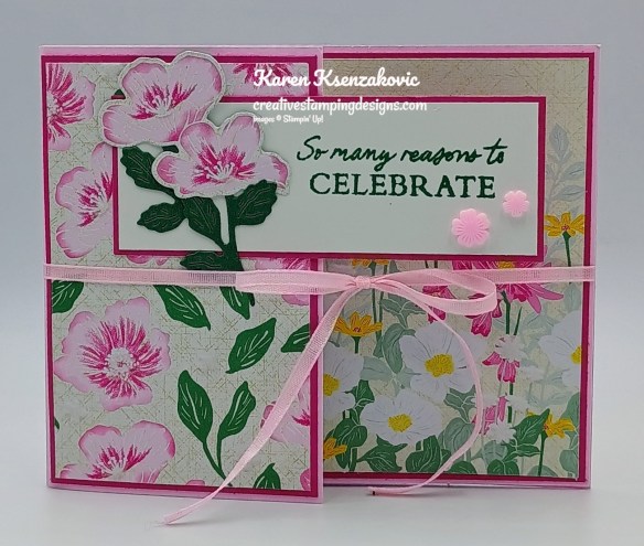 Stampin' Up! Flowering Meadow Fun Fold 4 creativestampingdesigns.com