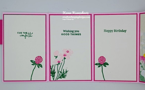 Stampin' Up! Flowering Meadow Fun Fold 6 creativestampingdesigns.com