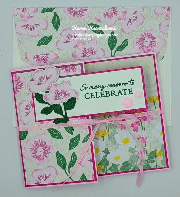 Stampin' Up! Flowering Meadow Fun Fold 8 creativestampingdesigns.com