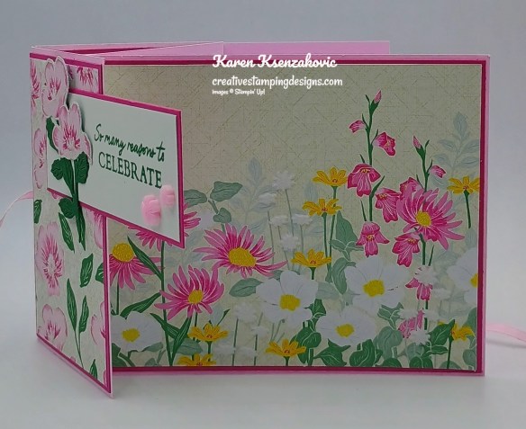 Stampin' Up! Flowering Meadow Fun Fold 4 creativestampingdesigns.com