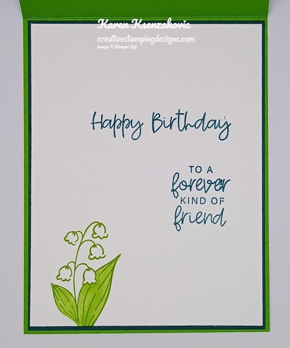 Stampin' Up! Lily Of The Valley Floating 5 creativestampingdesigns.com