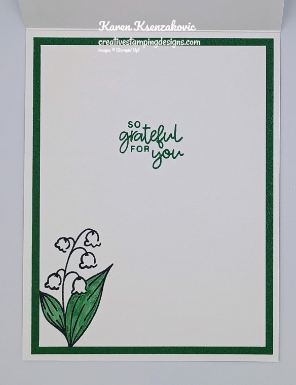Stampin' Up! Lily of the Valley Floral Spray 5 creativestampingdesigns.com