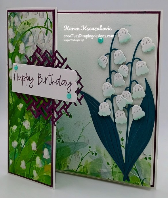 Stampin' Up! Lily of the Valley Fun Fold 4 creativestampingdesigns.com
