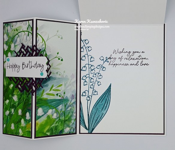 Stampin' Up! Lily of the Valley Fun Fold 6 creativestampingdesigns.com