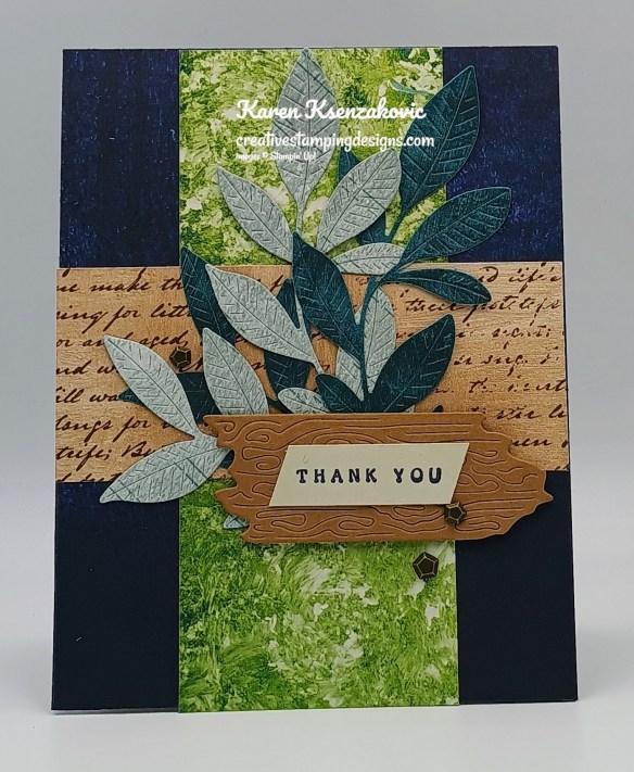 Stampin' Up! Nature's Symphony Thank You 2 creativestampingdesigns.com