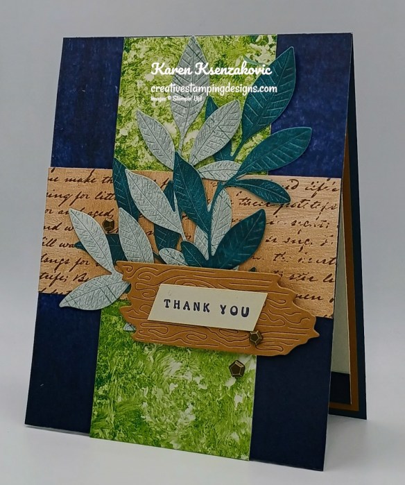 Stampin' Up! Nature's Symphony Thank You 4 creativestampingdesigns.com