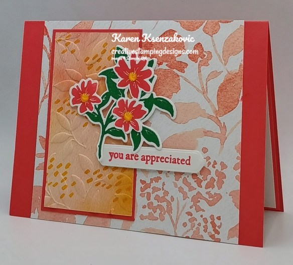 Stampin' Up! Paradise Garden Thank You 4 creativestampingdesigns.com