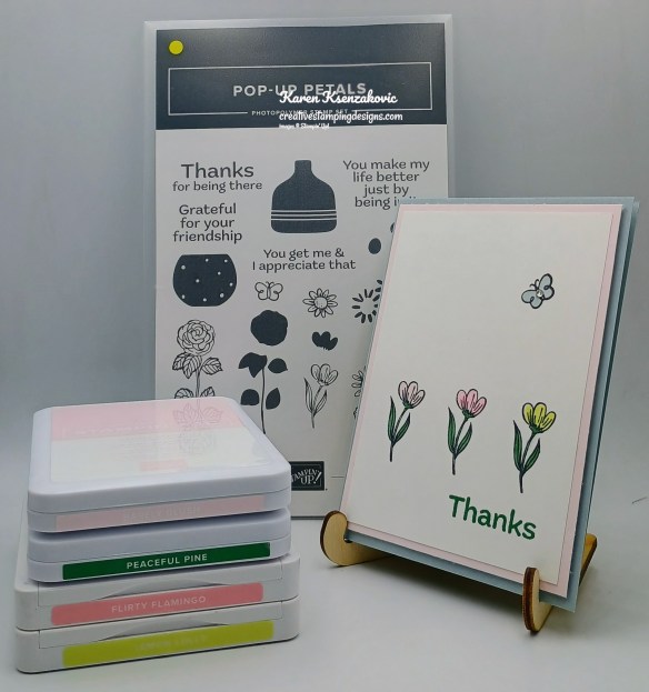 Stampin' Up! Pop-Up Petals CAS 1 creativestampingdesigns.com