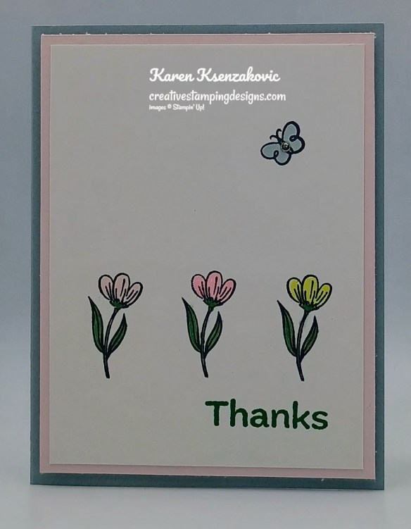 Stampin' Up! Pop-Up Petals CAS 2 creativestampingdesigns.com