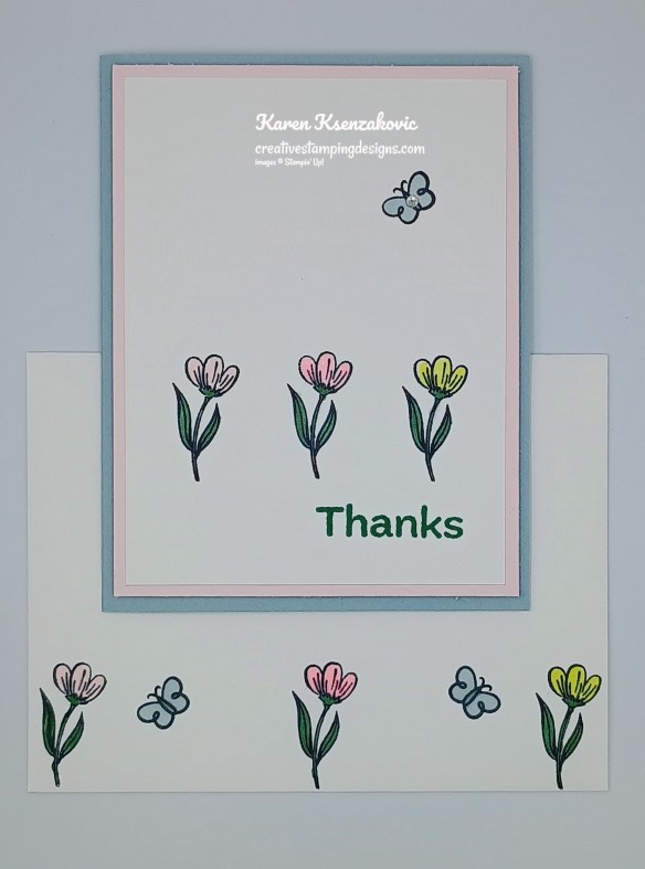 Stampin' Up! Pop-Up Petals CAS 6 creativestampingdesigns.com