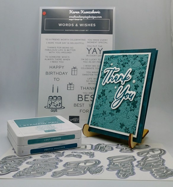 Stampin' Up! Words & Wishes Thank You 1 creativestampingdesigns.com