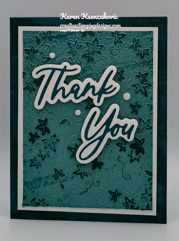 Stampin' Up! Words & Wishes Thank You 2 creativestampingdesigns.com
