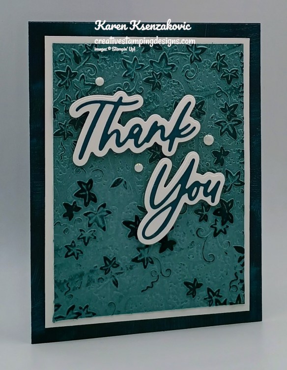Stampin' Up! Words & Wishes Thank You 3 creativestampingdesigns.com