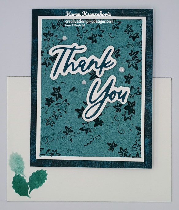Stampin' Up! Words & Wishes Thank You 6 creativestampingdesigns.com