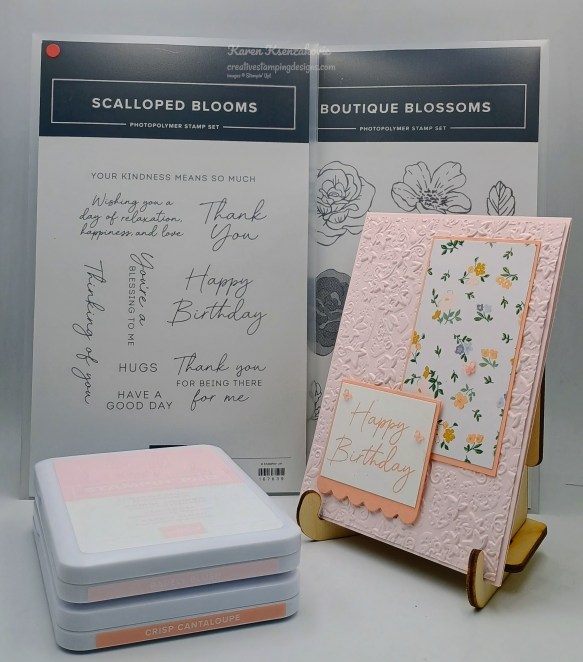 Stampin' Up! Scalloped Bloom in Barely Blush 1 cretivestampingdesigns.com