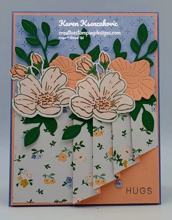 Stampin' Up! Boutique Blossoms Fun Fold 2 cretivestampingdesigns.com