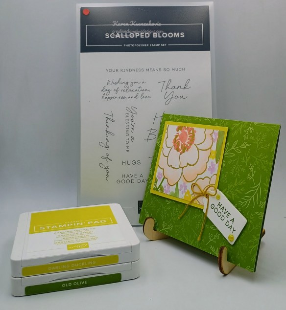 Stampin' Up! Scalloped Blooms Have a Good Day 1 creativestampingdesigns.com