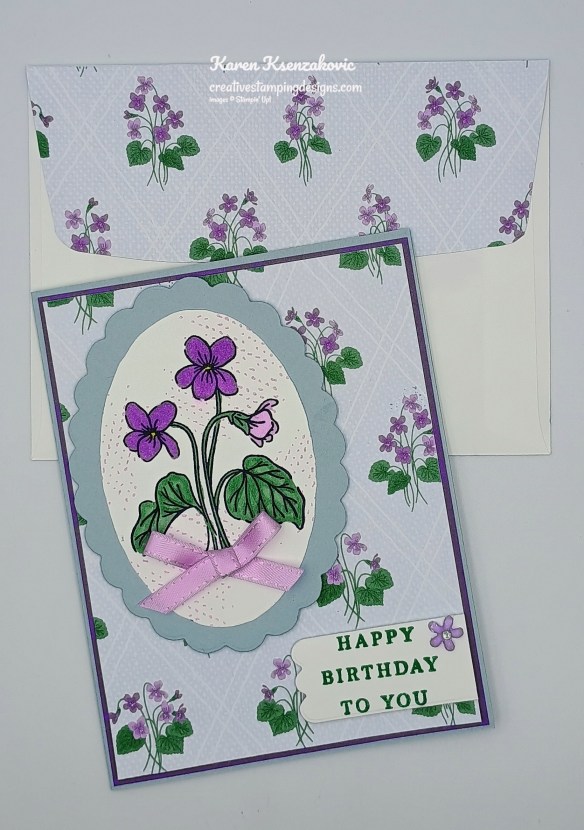 Stampin' Up! Framed Violets Birthday 7 creativestampingdesigns.com