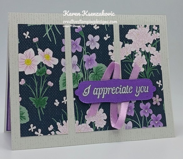 Stampin' Up! Framed Violets Thank You 3 creativestampingdesigns.com