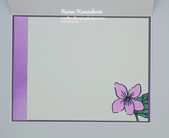 Stampin' Up! Framed Violets Thank You 5 creativestampingdesigns.com