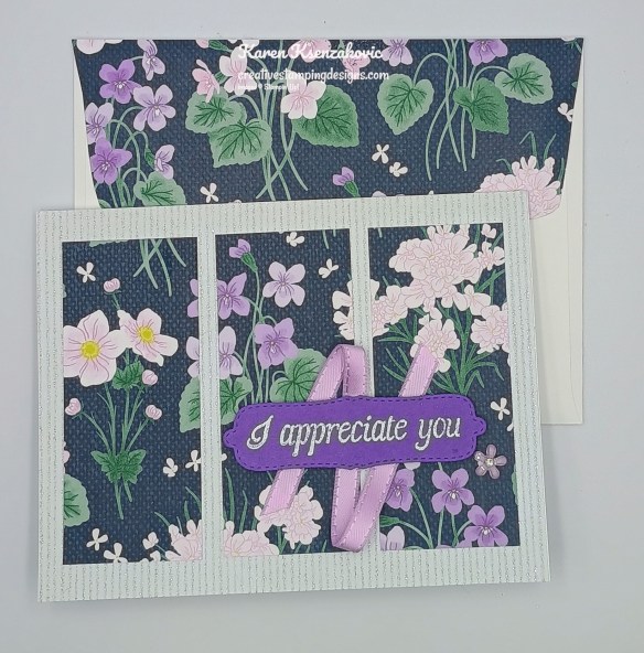 Stampin' Up! Framed Violets Thank You 7 creativestampingdesigns.com