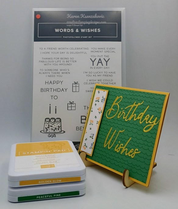 Stampin Up! Words & Wishes Birthday 1 creativestampingdesigns.com
