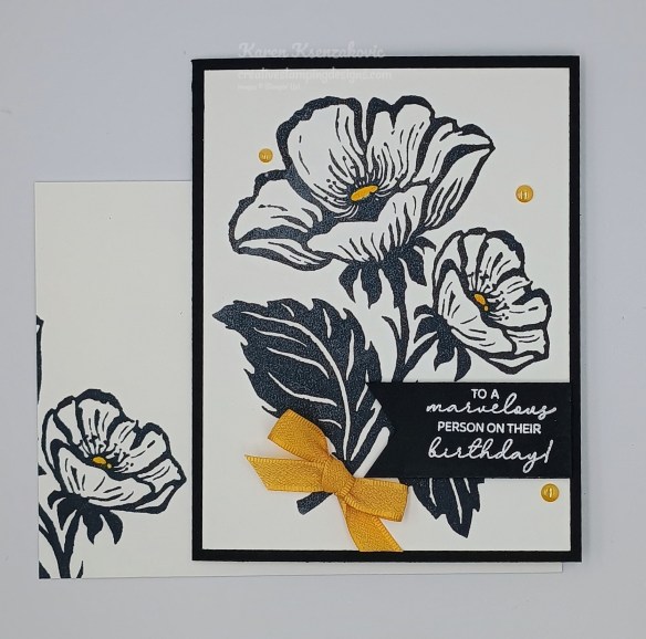 Stampin' Up1 Inked Floret Black & White 6 creativestampingdesigns.com