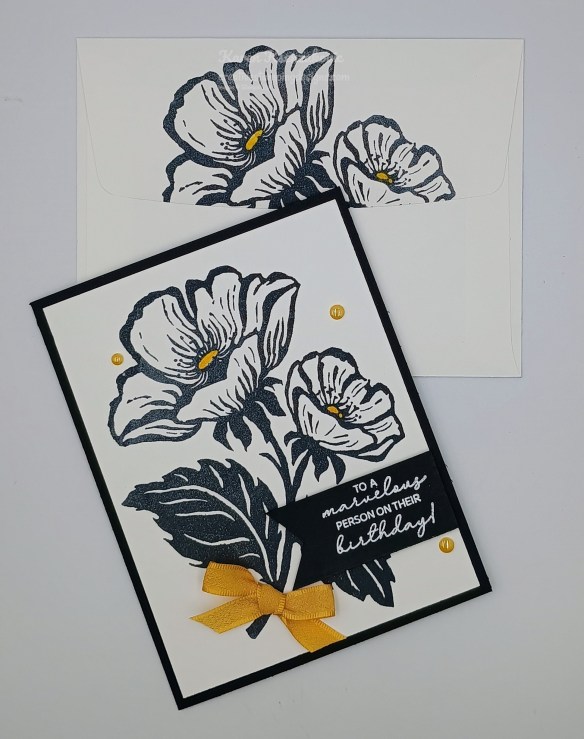 Stampin' Up1 Inked Floret Black & White 7 creativestampingdesigns.com