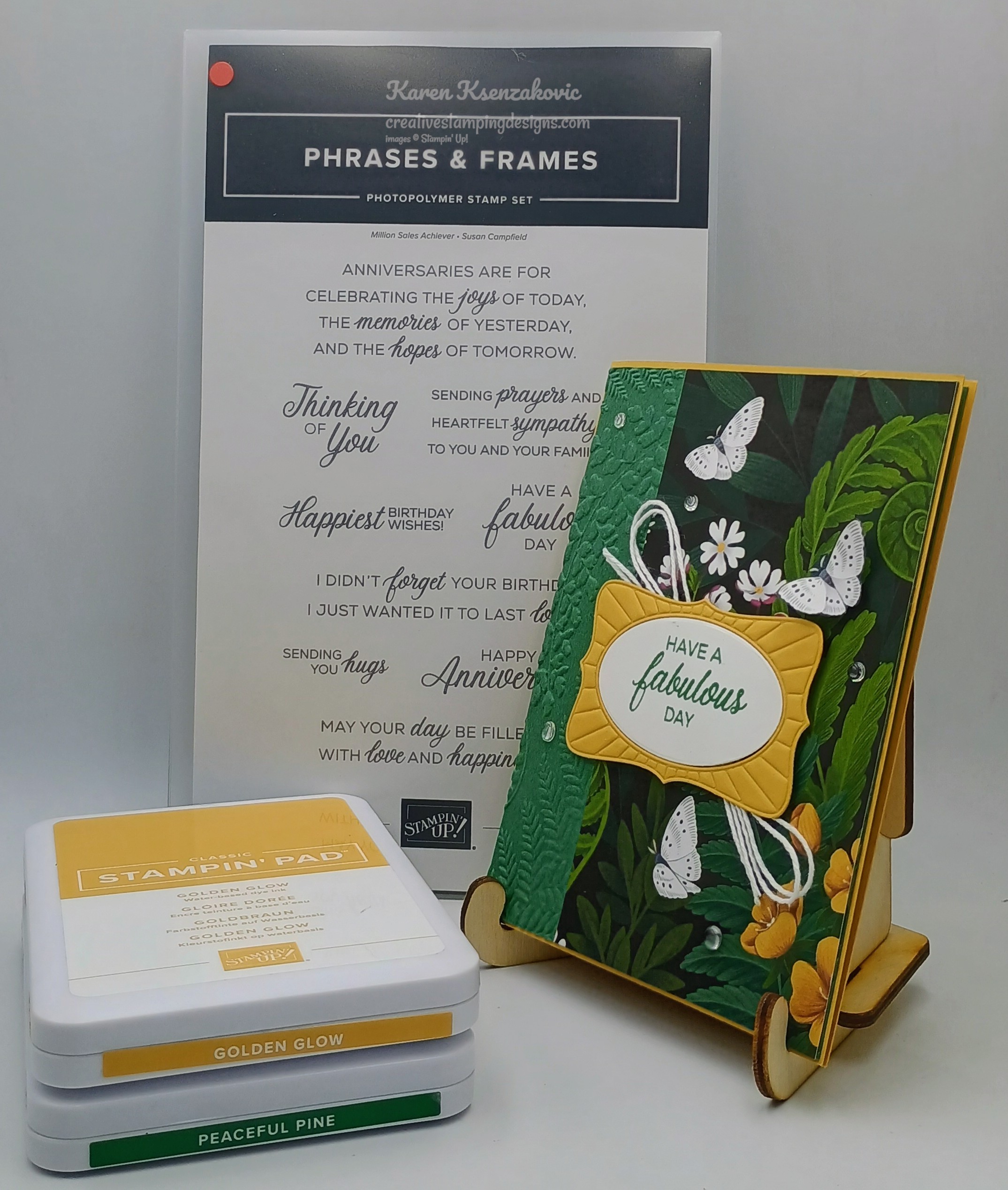 Stampin' Up1 Moonlit Phrases & Frames | Creative Stamping Designs