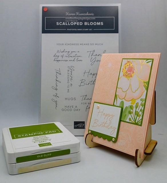 Stampin' Up! Scalloped Blooms Birthday 1 creativestampingdesigns.com