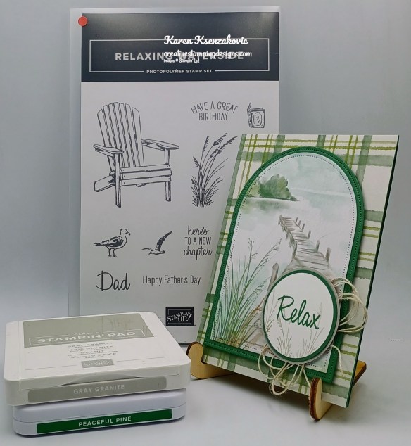 Stampin' Up! Relaxing Waterside CAS 1 creativestampingdesigns.com