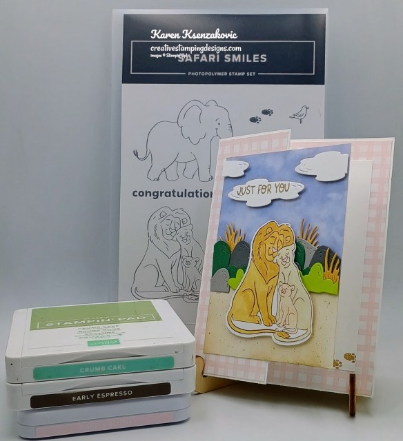 Stampin' Up! Safari Smiles Fun Fold 1 creativestampingdesigns.com