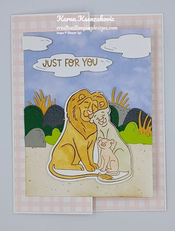 Stampin' Up! Safari Smiles Fun Fold 2 creativestampingdesigns.com