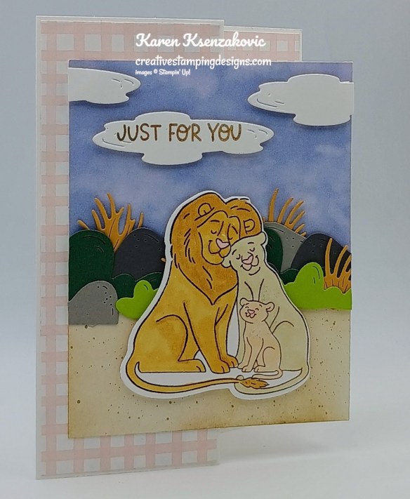 Stampin' Up! Safari Smiles Fun Fold 3 creativestampingdesigns.com
