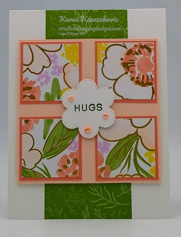 Stampin' Up! Scalloped Blooms Hugs 2 creativestampingdesigns.com