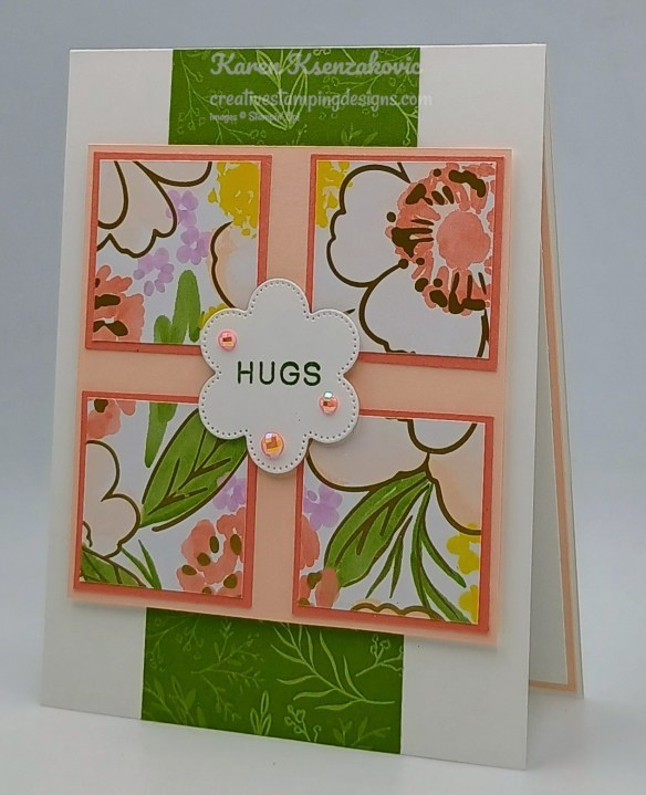Stampin' Up! Scalloped Blooms Hugs 4 creativestampingdesigns.com