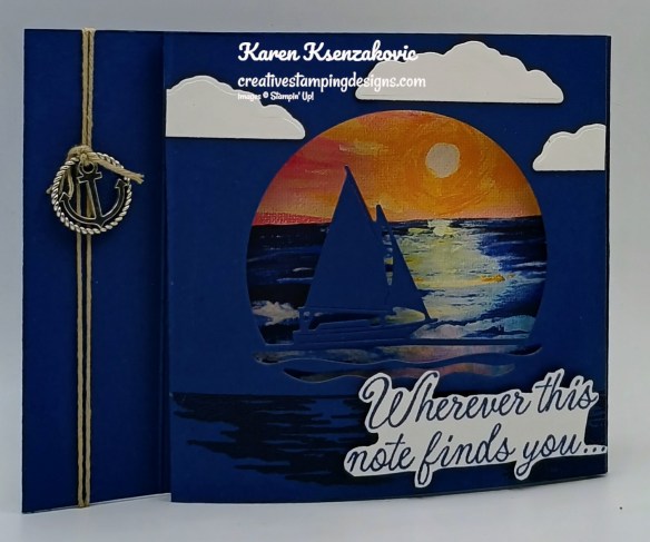 Stampin' Up! Sunset Coast Fun Fold 3 creativestampingdesigns.com