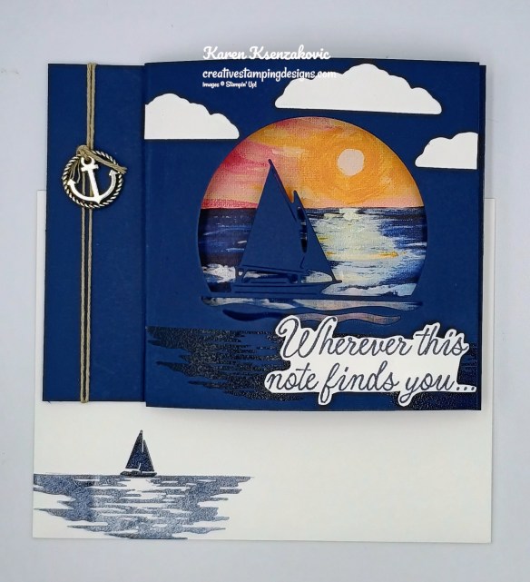 Stampin' Up! Sunset Coast Fun Fold 6 creativestampingdesigns.com