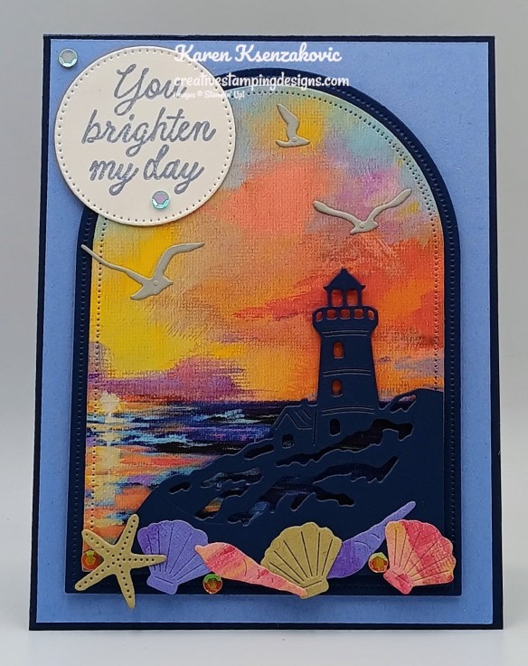 Stampin' Up! Sunset Coast Lighthouse 2 creativestampingdesigns.com